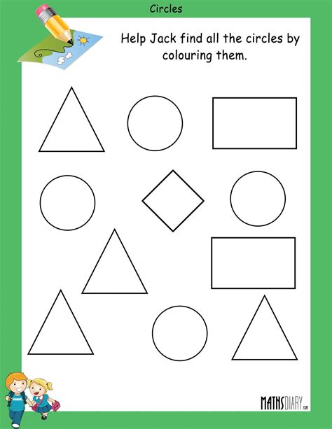 Free Printable Worksheet On Circle