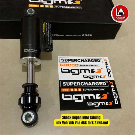 Promo Shock Depan Bgm Tabung Utk Semua Vespa Fork Baru Hitam Diskon