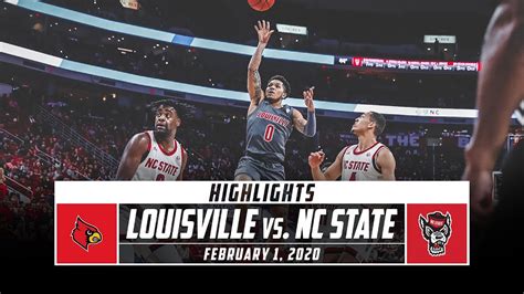 No 6 Louisville Vs Nc State Basketball Highlights 2019 20 Stadium