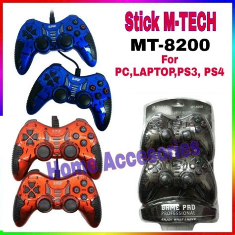 M Tech Gamepad Stick Ps Usb Double Turbo Joystick Stik Stick Ps Pc