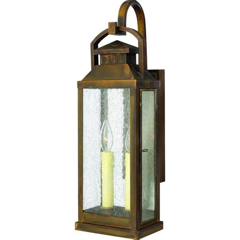 Hinkley Lighting Revere Two Light Inch Outdoor Wall Light Sienna