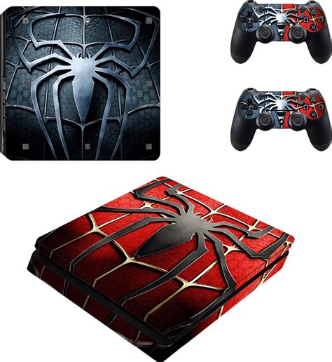 Playstation 4 Slim Decal Skin Vinyl Spider Man Type 1 Ps4new