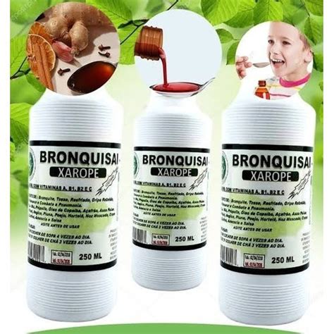 Kit 2 Xarope Bronquisai 1 Excelente Para Tosse Gripe Forte