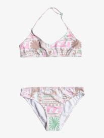 Totally Iconic Triangle Two Piece Bikini Set For Girls 6 16 Roxy