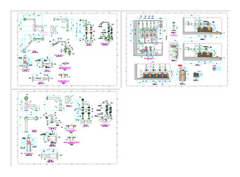 Detalhe de bombas centrífugas no AutoCAD biblioteca CAD