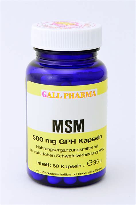 Msm Mg Gph Kapseln Kaufen Hecht Pharma Gmbh