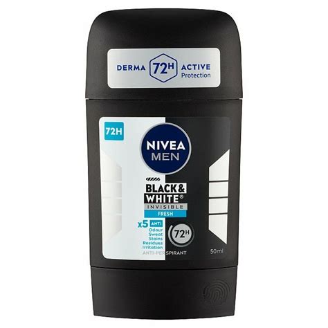 Nivea Men Black White Invisible Fresh tuhý antiperspirant 50 ml