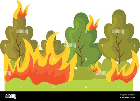 Forest Fires Disaster Stock Vector Image Art Alamy