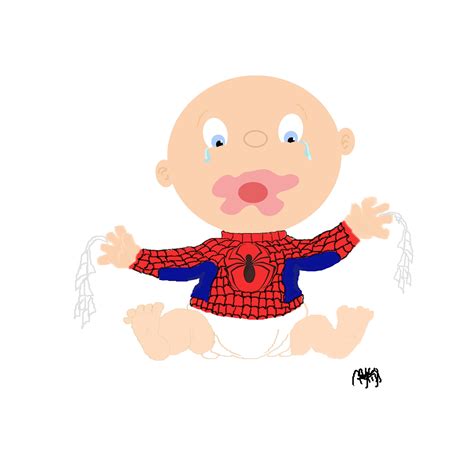 Baby Spiderman Drawing | Free download on ClipArtMag