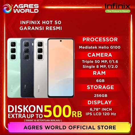 Jual INFINIX HOT GB GB MediaTek Helio G Hz FHD MAh Front MP