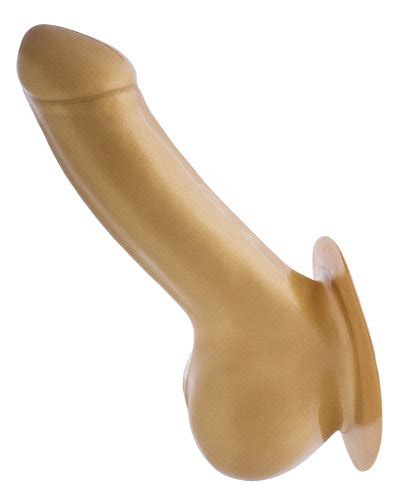 Toylie Anatomische Latex Penish Lle Adam Mit Basisplatte In Gold Oder