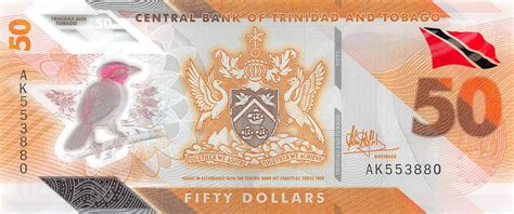 Full Set Trinidad And Tobago Dollars Unc