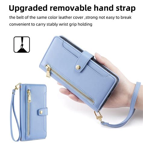 For Infinix Hot G Sheep Texture Cross Body Zipper Wallet Leather Phone Case Blue Alexnld