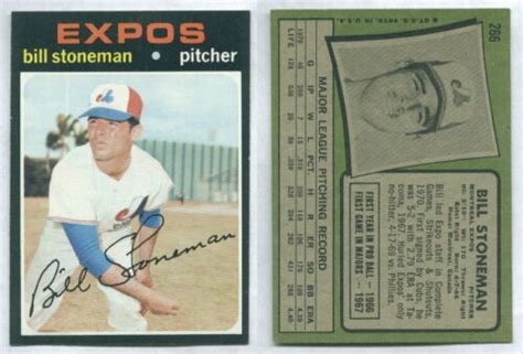 Topps Bill Stoneman Expos Nm Ebay