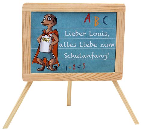 Schultafel Mit Namen Mint Erdm Nnchen Schule Einschulung Holz Tafel