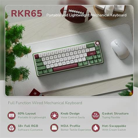 Royal Kludge Rk R Wired Rgb Hot Swap Chartreuse Switch Mechanical Gaming Keyboard Neton Tech