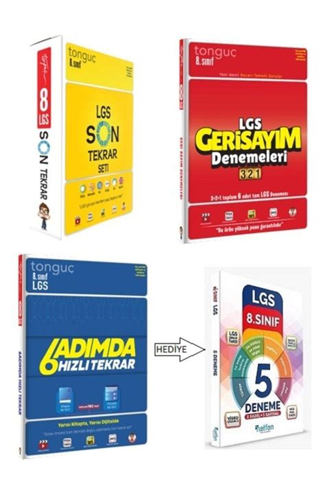 Tonguç Akademi Lgs Son Tekrar Seti Geri Sayım Denemeleri Ve 6 Adımda