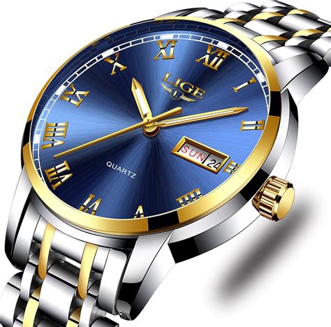 Men S Quartz Stainless Steel Watch Fashion Waterproof Sport Business