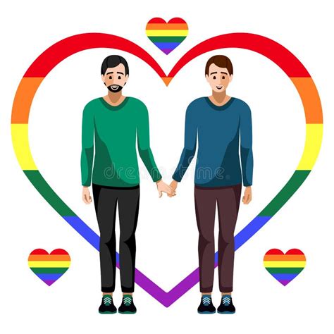 Two Gay Men Holding Hands Stock Illustrations 228 Two Gay Men Holding