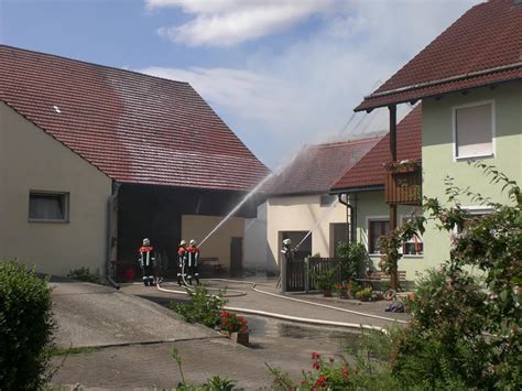 Einsatz Brand Landwirtschaftliches Anwesen Freiwillige