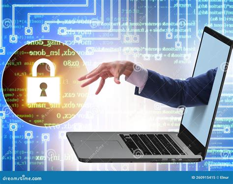 Hacker Man Trying To Steal Personal Data Stock Image Image Of Illegal