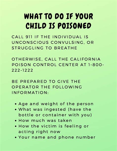 The Child Abuse Prevention Center Poison Prevention