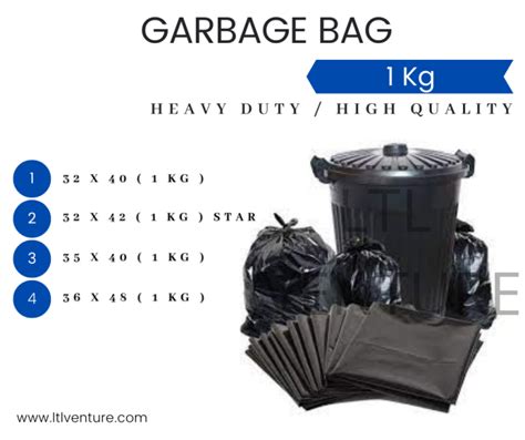 Garbage Bag Plastic Bag Extra Large Thick Heavy Duty Plastik Beg Sampah