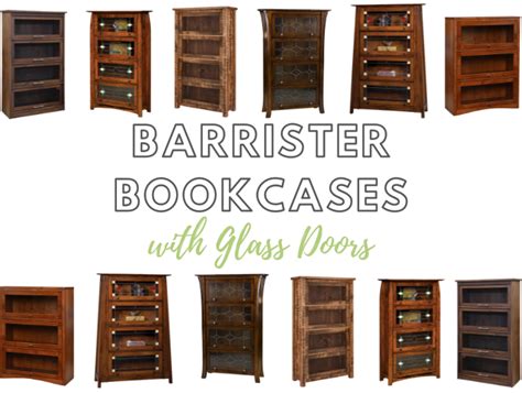 13 Barrister Bookcases And Small Shelves With Glass Doors