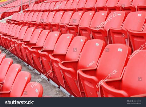 Rows Red Football Stadium Seats Numbers Stock Photo 55512745 | Shutterstock