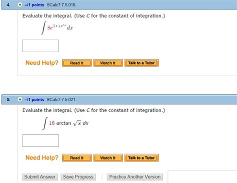 Solved Evaluate The Integral Use C For The Constant Of Chegg