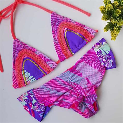 Traje de baño rosado Talla S bikini Somos Coquetas