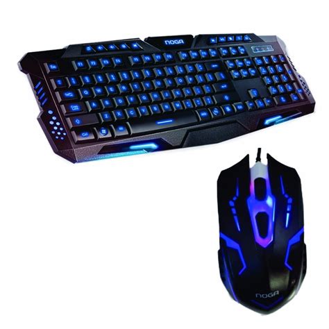 Combo Teclado Y Mouse Gamer Noga Nkb Retroiluminado Led