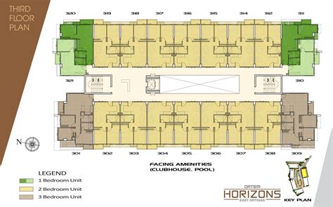 Typical Floor Plan Condominium, Club House, Horizons, Spacious, Floor Plans, East, The Unit ...