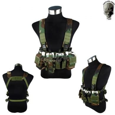 D Mittsu Chest Rig Woodland Tmc Tmc Wl Softair Games Asg