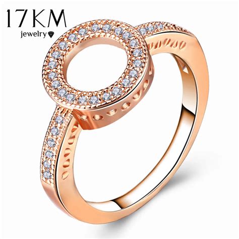 Aliexpress Buy Km Fashion Female Round Finger Rings For Women