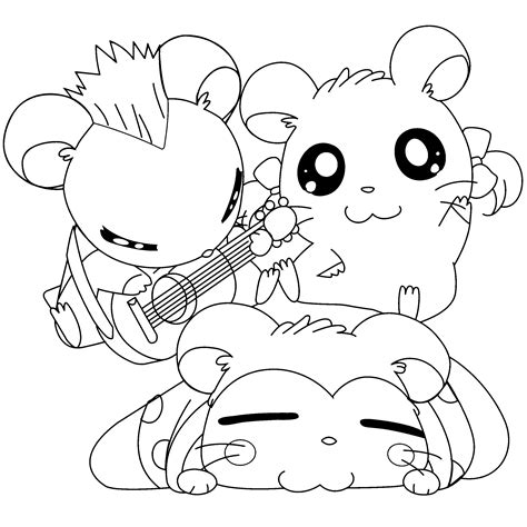 Coloring Page - Hamtaro coloring pages 158