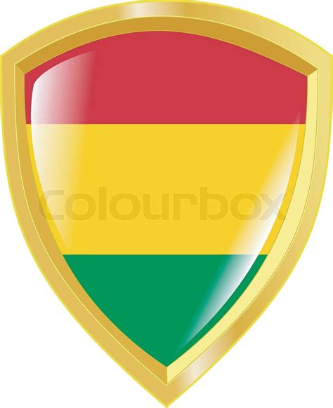 golden coat of arms of Bolivia | Stock vector | Colourbox