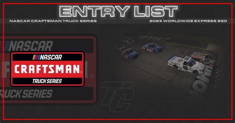 Entry List Nascar Truck Worldwide Express At Richmond