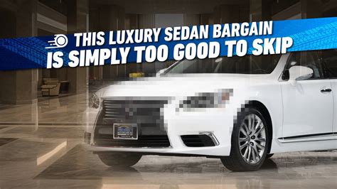 This Luxury Sedan Bargain Is Simply Too Good To Skip