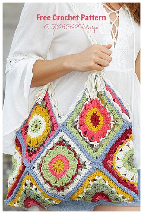 Granny Squares Bag Free Crochet Patterns Artofit