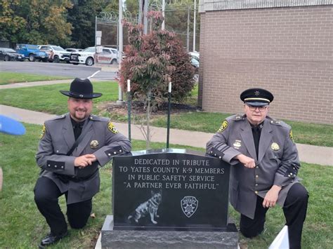 Yates County Dedicates New K9 Memorial Finger Lakes Daily News