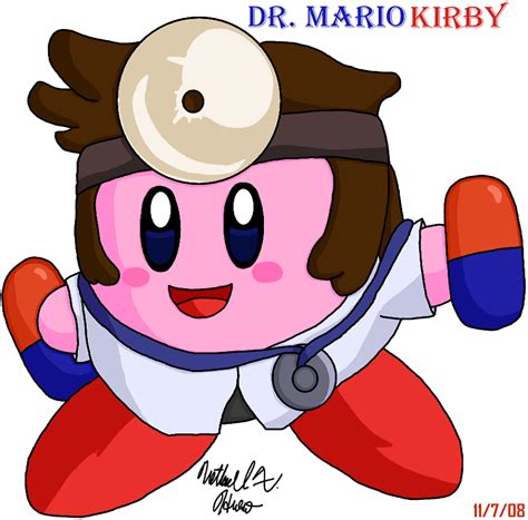 Kirby Dr Mario By Blazingganondorf On Deviantart