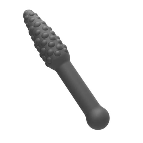 Varinha Anal Massageador Bolinhas Textura Silicone Chastity