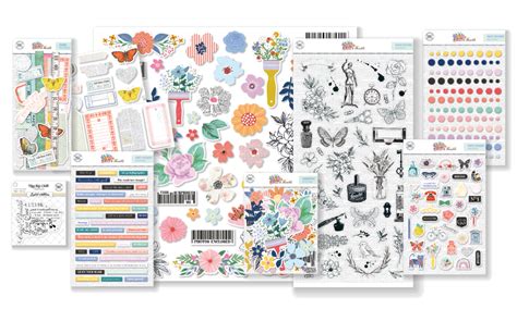 April 2023 Hip Kit Club Embellishment Scrapbook Kit Hip Humble