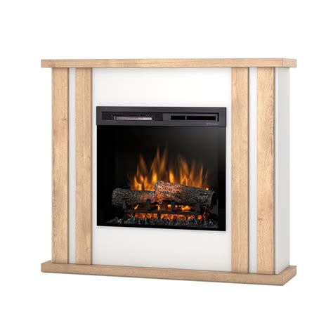 Warmtec Kelso wkład Dimplex 23 XHD Optiflame biały mat jasny dąb