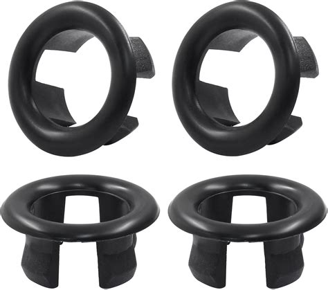 Hordion Pcs Sink Overflow Ring Round Hole Trim Black Bathroom Sink