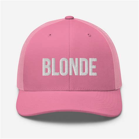 Blonde Trucker Hat Matching Best Friend Hats Blonde Hat Etsy UK