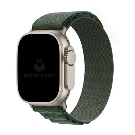 Pulseira Nylon Loop Alpinista Verde Compatível Apple Watch