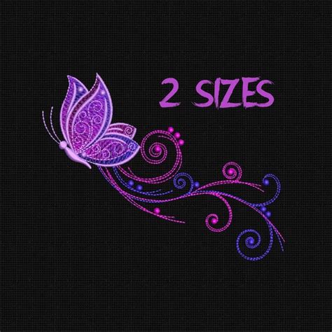 Embroidery Design Butterfly Embroidery Designs Etsy