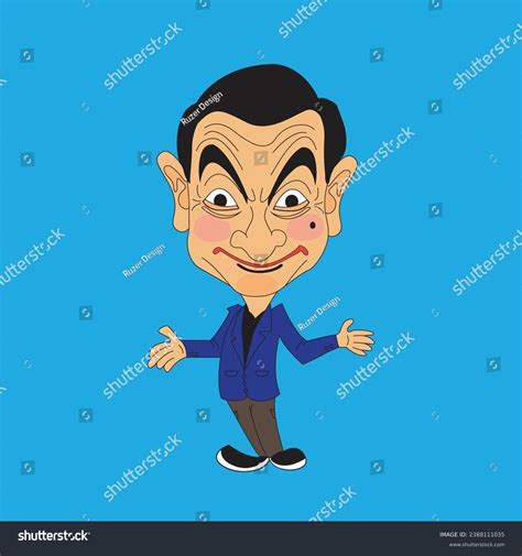 This Vector Caricature Mr Bean Formal Stock Vector (Royalty Free ...